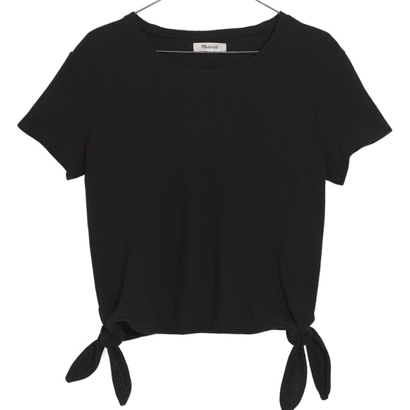Madewell Tops - 🌟Madewell Modern Tie Side Top in True Black